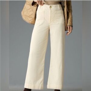 Avec Les Filles Cream Ankle Pants